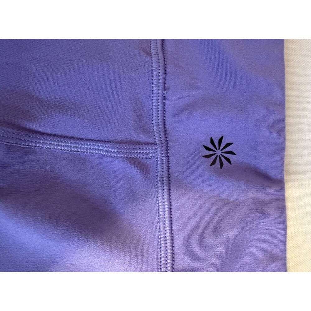 Athleta Girl Stash Your Treasures Purple Bike Shorts XS 6 Pockets Powervita EUC - Picture 7 of 8